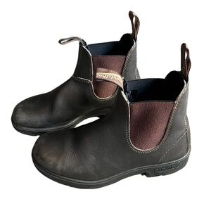 Blundstone Boots Brown Leather Pull-On Chelsea